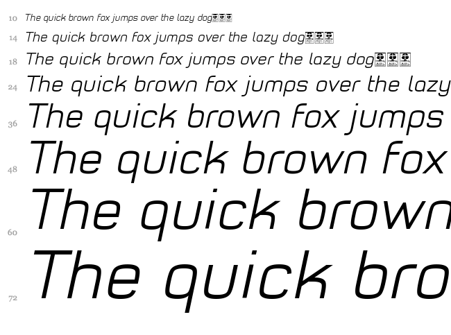 Typo Style font waterfall